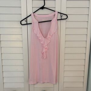Lilly Pulitzer Light Pink Ruffle Tank Top